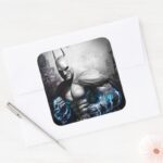 Batman Lightning Square Sticker