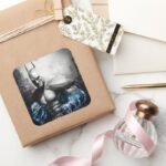 Batman Lightning Square Sticker