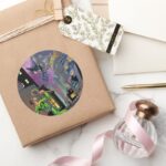 Batman Riddler Classic Round Sticker