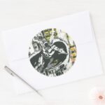 Batman Rise Up Collage 1 Classic Round Sticker
