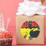 Batman 1 Comic Classic Round Sticker