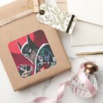 Batman Adventures Dangerous Dames Demons Square Sticker