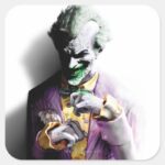 Batman Arkham City Joker Square Sticker