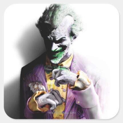 Batman Arkham City Joker Square Sticker