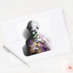 Batman Arkham City Joker Square Sticker