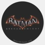 Batman Arkham Knight Logo Classic Round Sticker