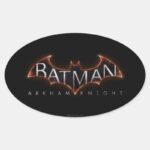 Batman Arkham Knight Logo Oval Sticker