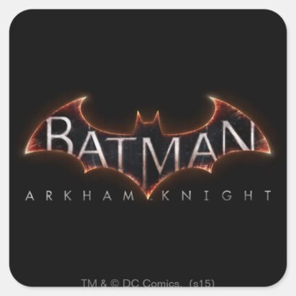 Batman Arkham Knight Logo Square Sticker