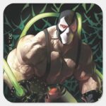 Batman Bane Bat Swarm Illustration Square Sticker