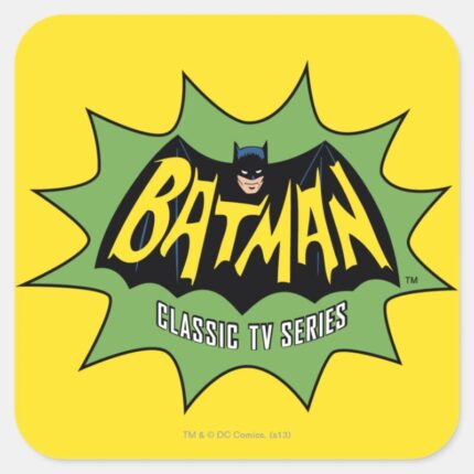Batman Classic TV Series Logo Square Sticker