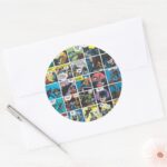 Batman Comic Panel 5×5 Classic Round Sticker