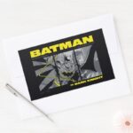 Batman Comic Tri Panel Graphic Rectangular Sticker