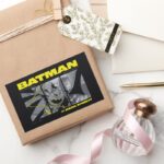 Batman Comic Tri Panel Graphic Rectangular Sticker