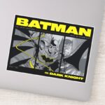 Batman Comic Tri Panel Graphic Sticker