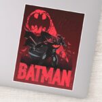 Batman Crimson Bat Signal Sticker