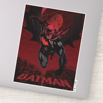 Batman Crimson Leap Sticker