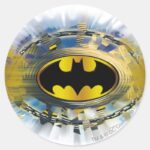 Batman Decorated Logo Classic Round Sticker