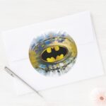 Batman Decorated Logo Classic Round Sticker