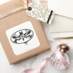 Batman Drip Logo Square Sticker