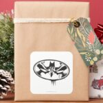 Batman Drip Logo Square Sticker