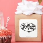 Batman Drip Logo Square Sticker