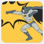 Batman Dynamic Punch Action Square Sticker