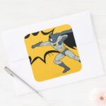 Batman Dynamic Punch Action Square Sticker