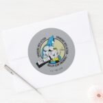 Batman Golfing Swinging Into Action Classic Round Sticker