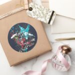 Batman Gotham Guardian Lineart Collage Classic Round Sticker