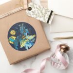 Batman Gotham Guardian Notebook Sketch Classic Round Sticker