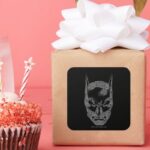 Batman Head Mantra Square Sticker