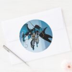 Batman Hyperdrive 11B Classic Round Sticker