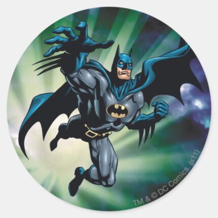 Batman Hyperdrive 12A Classic Round Sticker