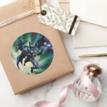 Batman Hyperdrive 12A Classic Round Sticker