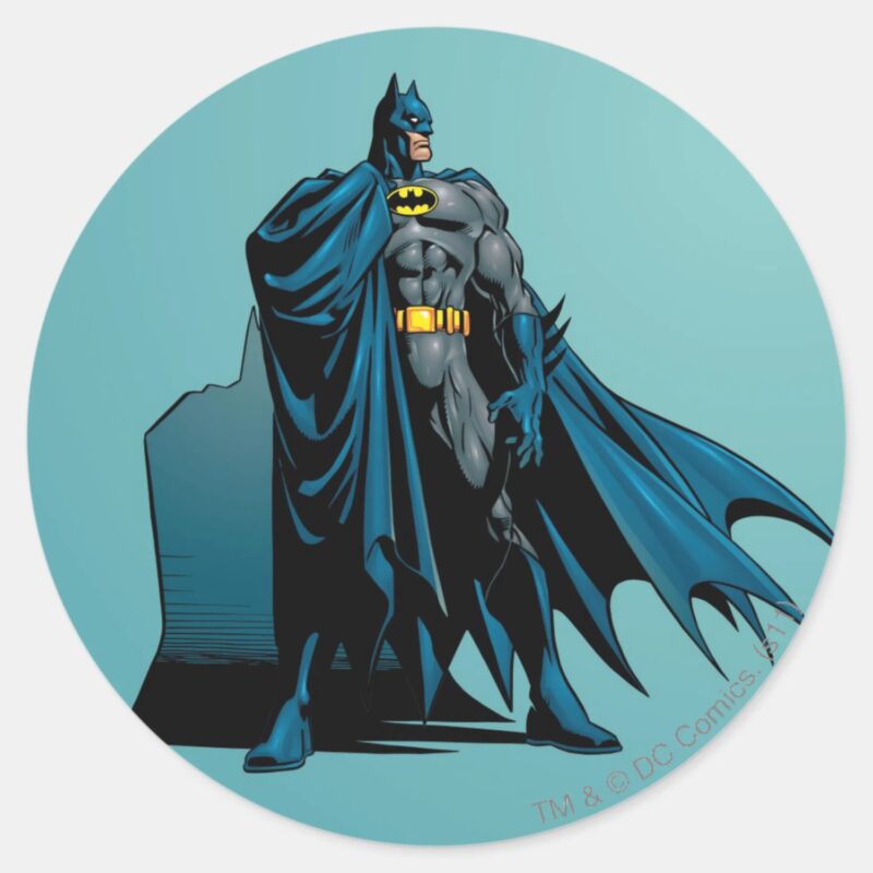 Batman Knight FX 12B Classic Round Sticker Batman Knight FX 12B Classic Round Sticker