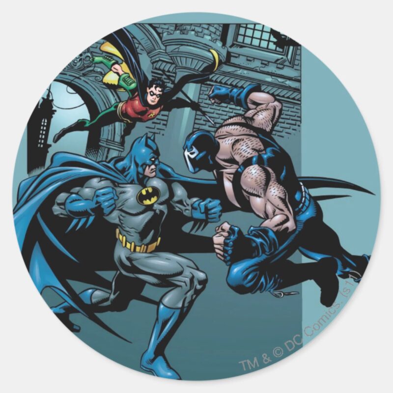 Batman Knight FX 7 Classic Round Sticker Batman Knight FX 7 Classic Round Sticker