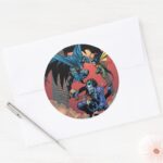 Batman Knight FX 8 Classic Round Sticker