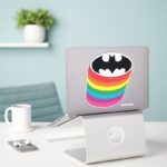 Batman Layered Rainbow Logo Sticker