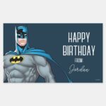 Batman Protector Happy Holidays Rectangular Sticker