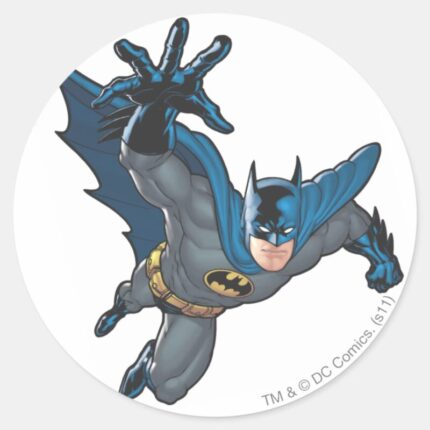 Batman Reaches Forward Classic Round Sticker