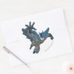 Batman Reaches Forward Classic Round Sticker