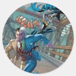 Batman Rogue Rage 7 Classic Round Sticker