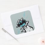 Batman Skate Logo 2 Square Sticker