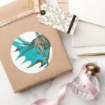 Batman Standing Classic Round Sticker