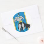 Batman Stands 2 Classic Round Sticker