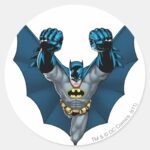 Batman Stands Classic Round Sticker