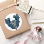 Batman Stands Classic Round Sticker