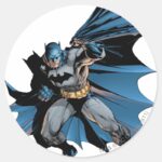 Batman Strong Shadow Classic Round Sticker