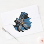 Batman Strong Shadow Classic Round Sticker