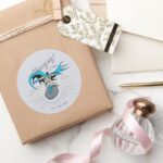 Batman Surfing Charging Classic Round Sticker